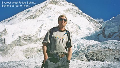 Con Meehan at Everest Base Camp, November 2005.
